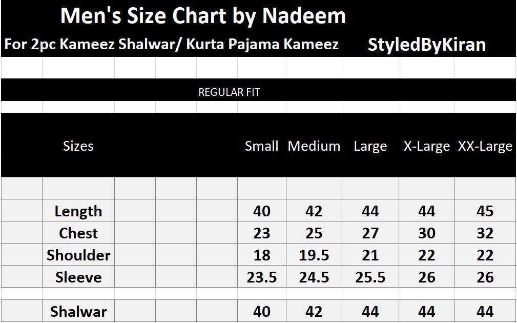Salwar Kameez Suits For Men  – Eid Pakistani Festival Ramadan Mens Dress Party Wear Salwar Suit for Man In Medium, Large & XL Size