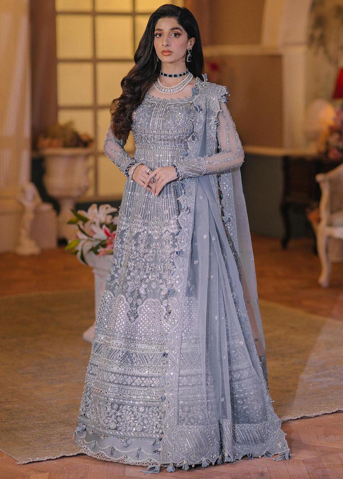 Bridal Maxi Dress for Party Wear – Bridal Readymade Designer Festival Wear Long Maxi Dress - Medium Size