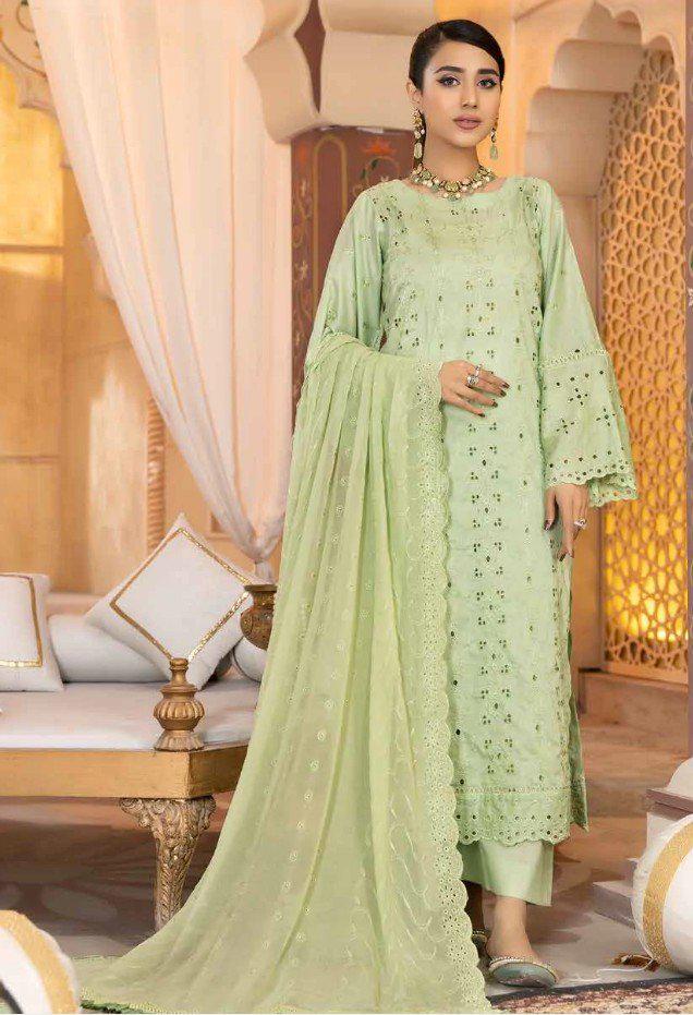Eid Unstitched Chikankari Eid Partywear Dress, Pakistani Branded Salwar Kameez Suit, for Wedding Partywear, Eid Ramadan Special, with Lining