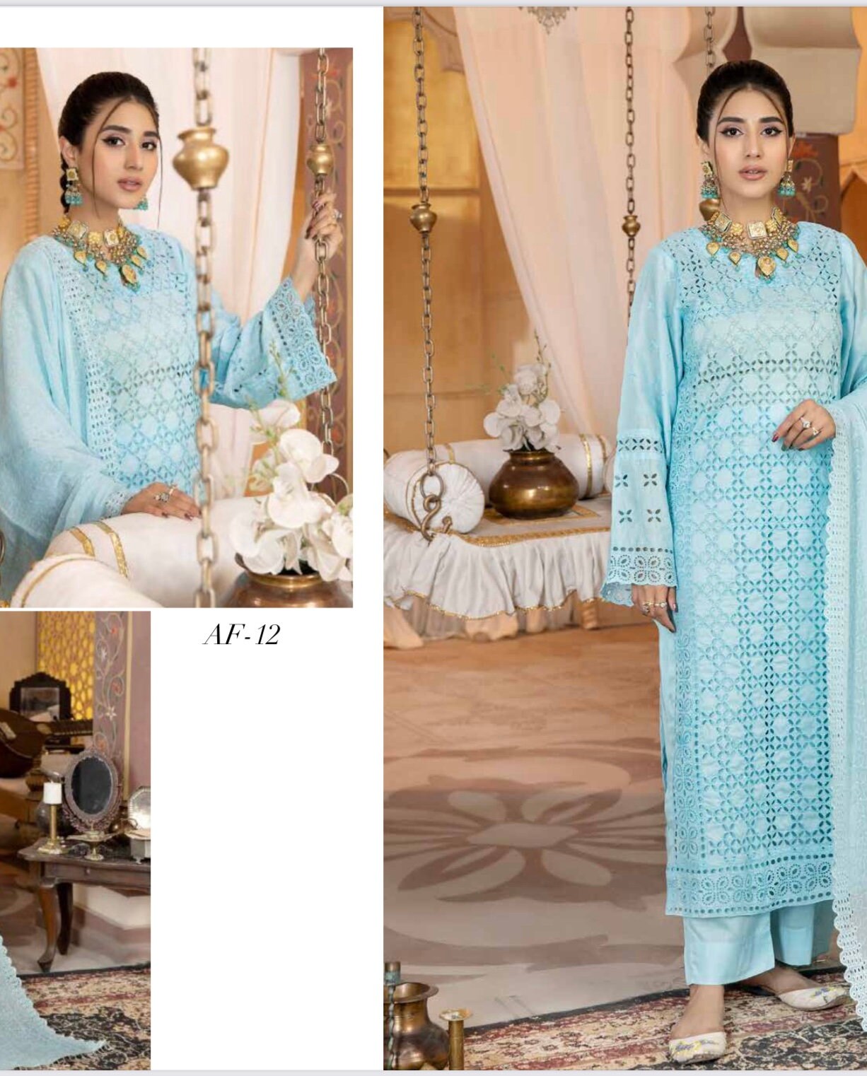 Eid Unstitched Chikankari Eid Partywear Dress, Pakistani Branded Salwar Kameez Suit, for Wedding Partywear, Eid Ramadan Special, with Lining