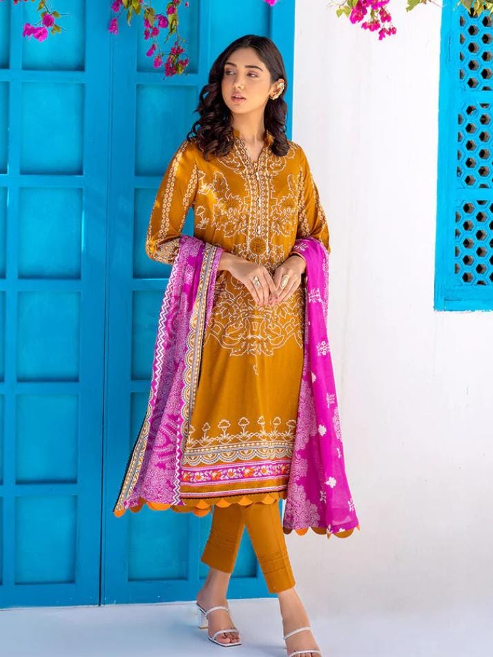Eid Unstitched Clothes Pakistani Branded Salwar Kameez Suit Unstitched Eid Partywear Dress, Salwar Kamij Dress for Eid Ramadan Special Day