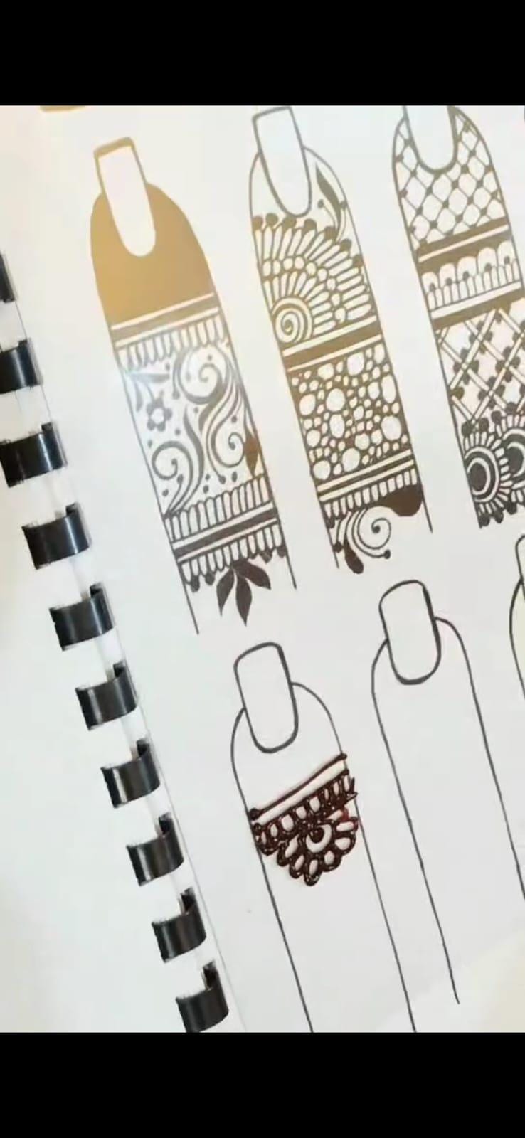 Henna Practice Art Book for Beginner – Mehndi Acrylic Sheet And Clip Training Kit