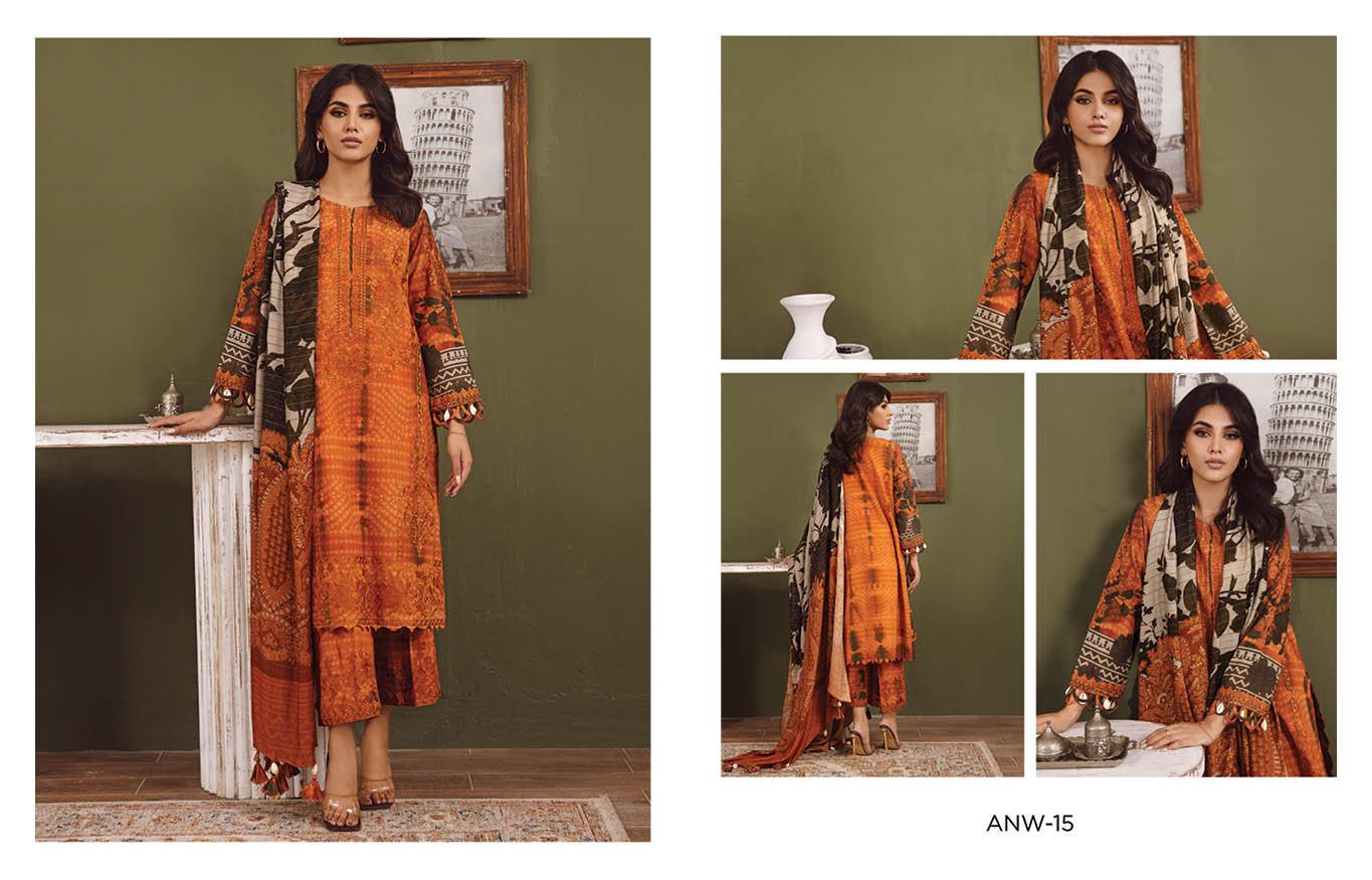 Eid Dress For Womens - Pakistani Embroidered Khaddar Ramadan Partywear Festival Suits Eid Salwar Kameez Suits in Large